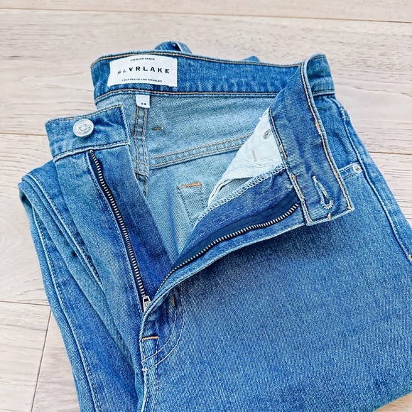 SLVRLAKE Grace Crop Jeans in Forever Blue Size 28 - Picture 5 of 7